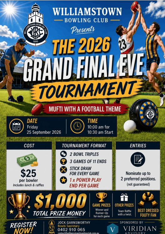 grand final bowl event 2026 Sept 25